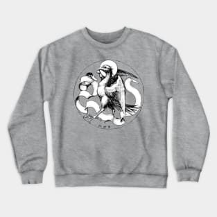 15th Century St John the Evangelist Emblem Winged Eagle Crewneck Sweatshirt